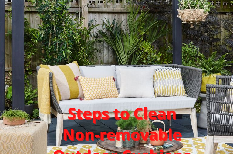 3 Simple Steps to Clean Non-removable Outdoor Cushions!